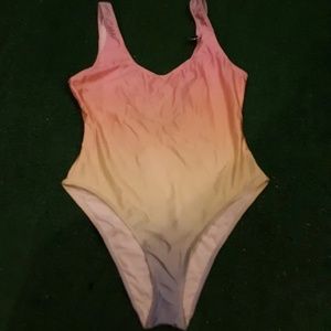 Rainbow Colors One Piece Swimsuit